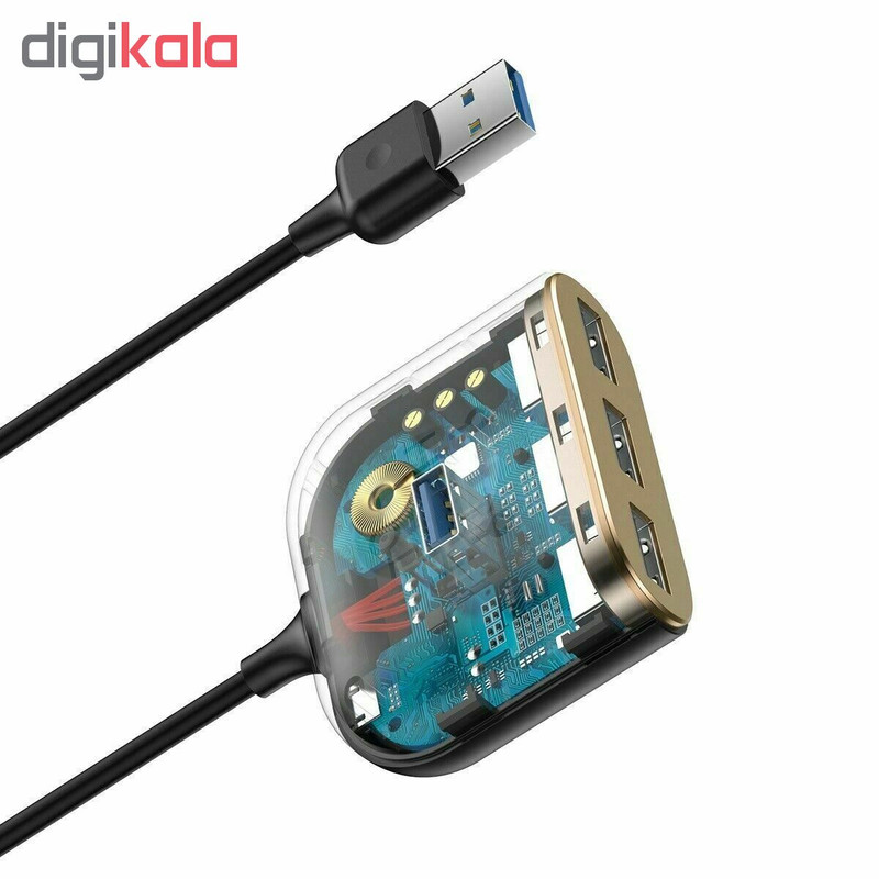 هاب 4 پورت USB 3.0 باسئوس مدل CAHUB-AY