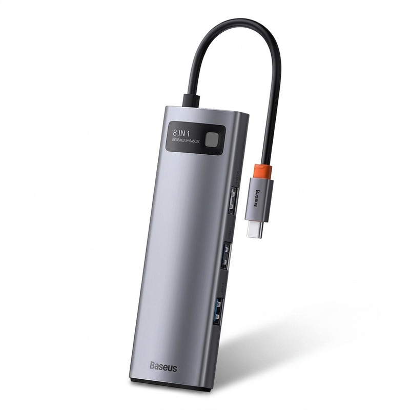 هاب 8 پورت USB-C باسئوس مدل CAHUB-CV0G