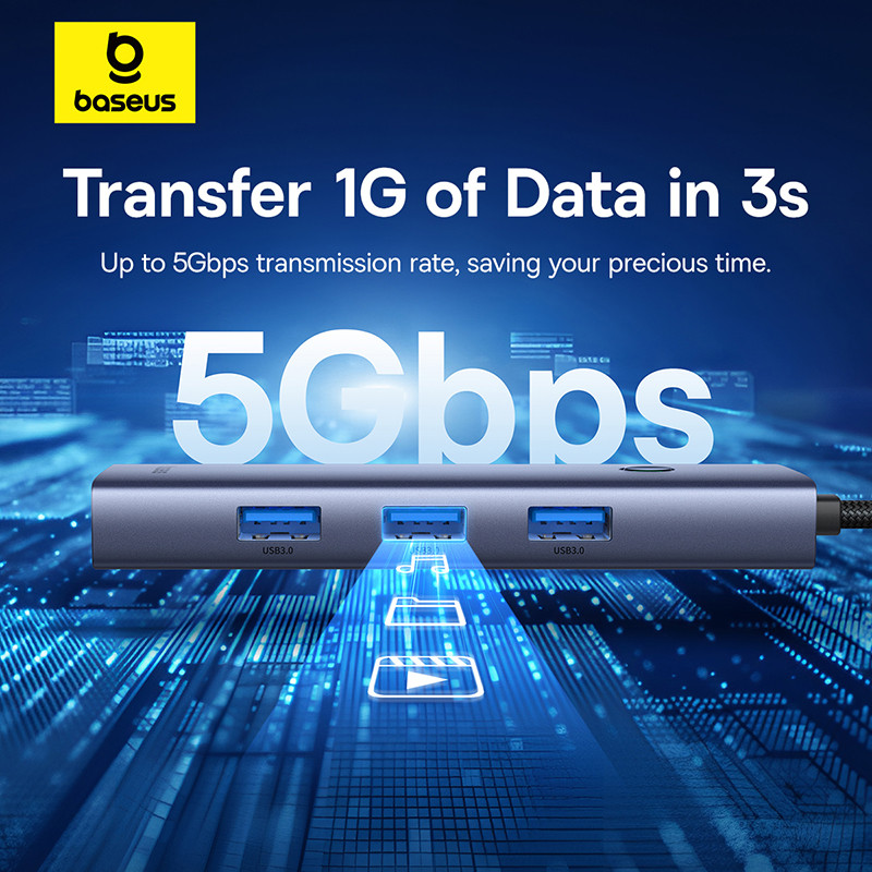 هاب 4 پورت USB بیسوس مدل UltraJoy Series BS-OH108