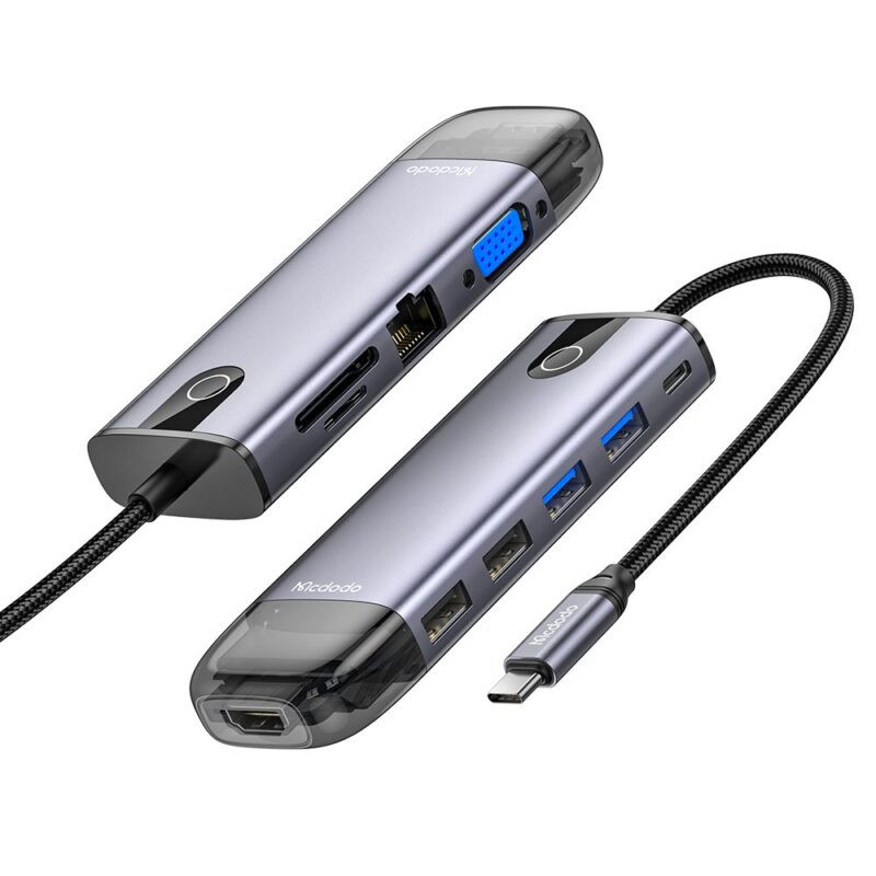 هاب 10 پورت USB-C مک دودو مدل HU-7420