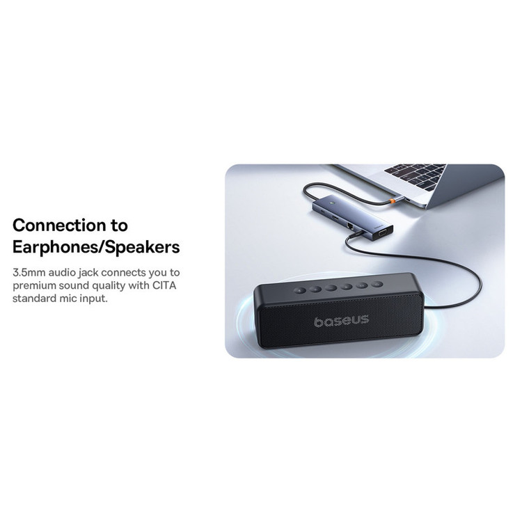 هاب 10 پورت USB-C باسئوس مدل BS-OH161