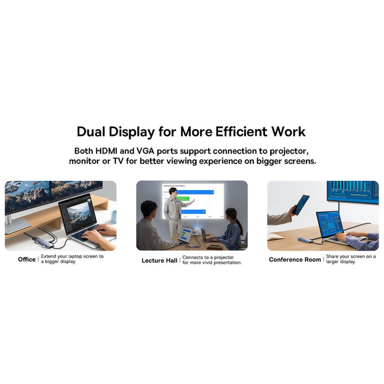هاب 10 پورت USB-C باسئوس مدل BS-OH161