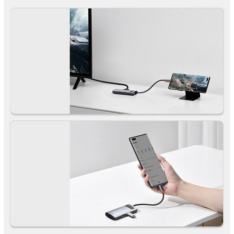 هاب 4 پورت USB-C باسئوس CAHUB-CY0G