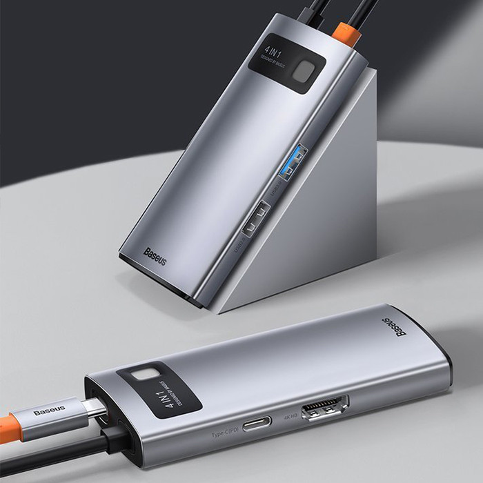 هاب 4 پورت USB-C باسئوس CAHUB-CY0G