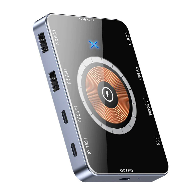هاب داک استیشن 10پورت مدل multi port wireless charger-10port