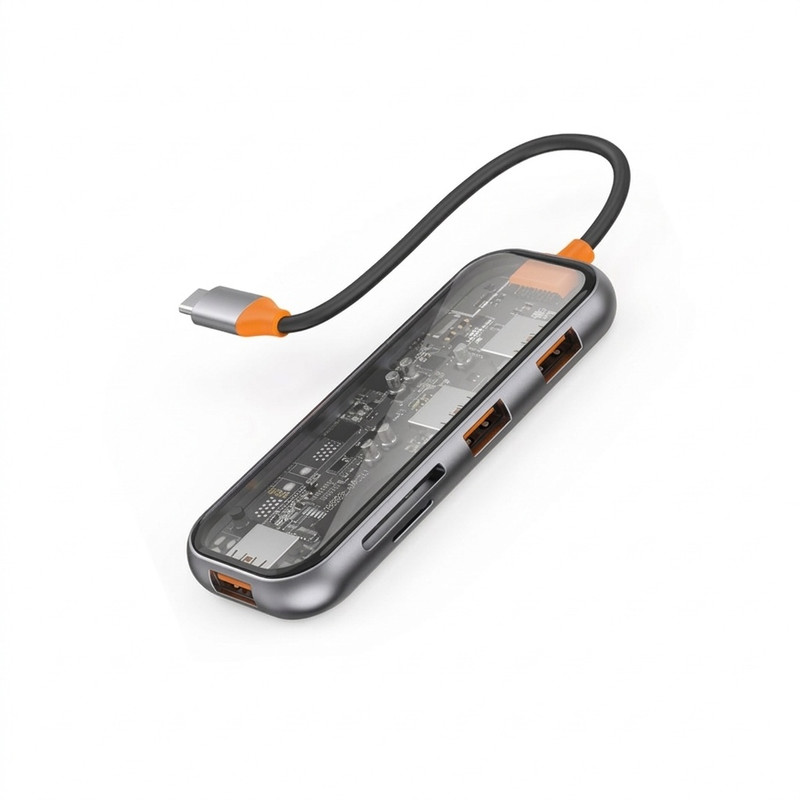 هاب 5 پورت USB-C ویوو مدل New Cyber CB005