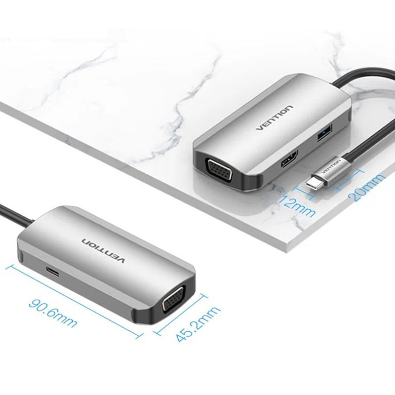 هاب 4 پورت USB-C ونشن مدل TQAHB
