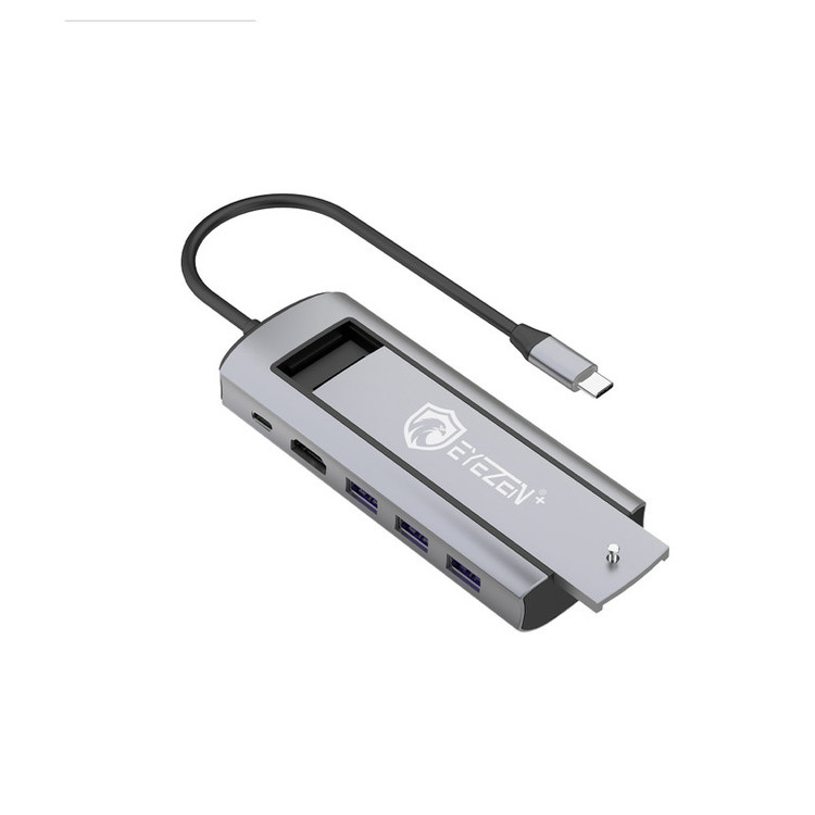 هاب 6 پورت USB-C آیزن مدل 6in1 HUB EUH-02