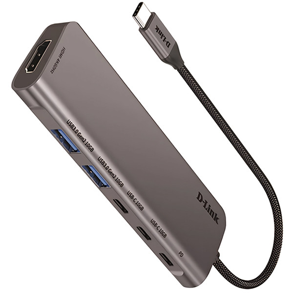 هاب 6 پورت USB-C دیلینک مدل DUB-C106