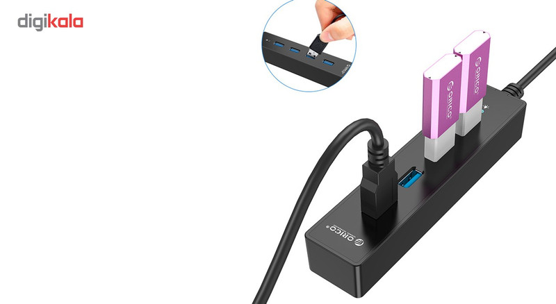 هاب USB 3.0 چهار پورت اوریکو مدل W8PH4-U3