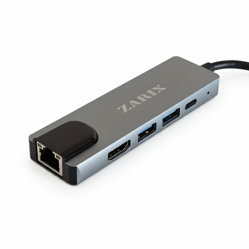 هاب 5 پورت USB-C زاریکس مدل Z5 Pro