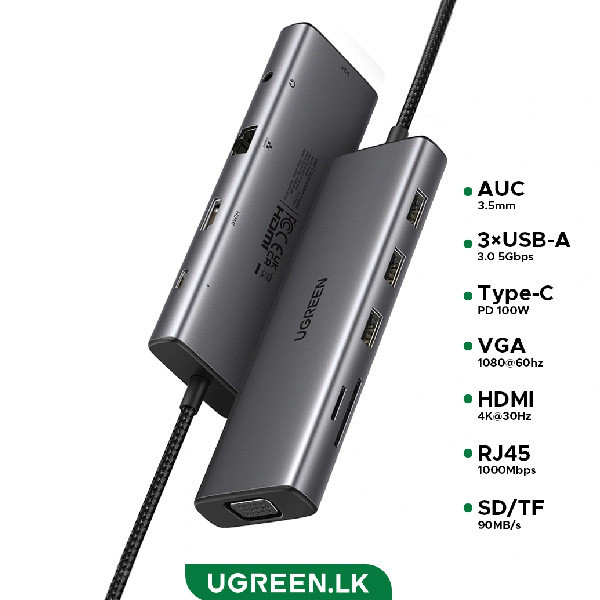 هاب 10 پورت USB-C یوگرین مدل CM498-15601