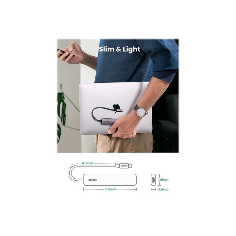 هاب 4 پورت USB-C یوگرین مدل CM417-20197