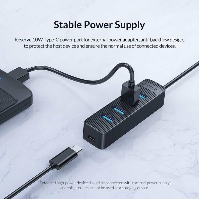 هاب چهار پورت USB-C اوریکو مدل TWC3-4A