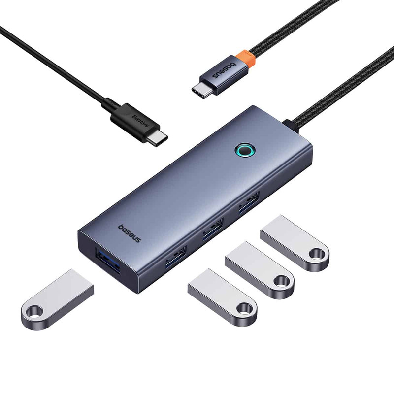 هاب 5 پورت USB-C بیسوس مدل UltraJoy Series BS-OH149