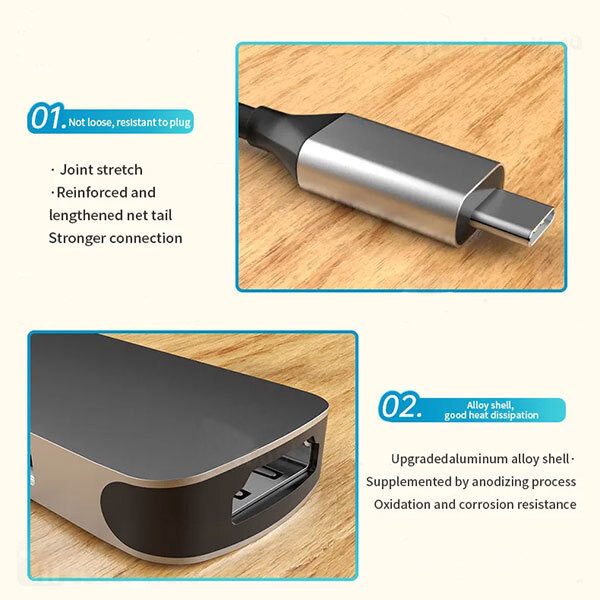 هاب 4 پورت USB-C کوتتسی مدل 160080HUB