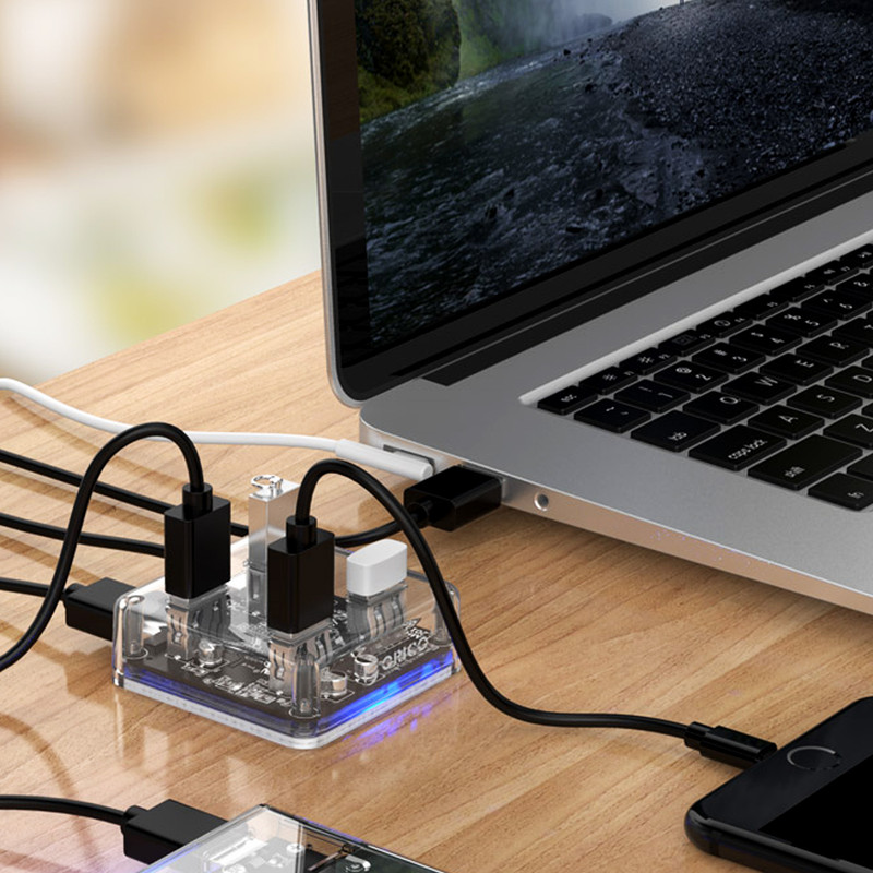 هاب USB 3.0 چهار پورت اوریکو مدل MH4U-U3-R1.0