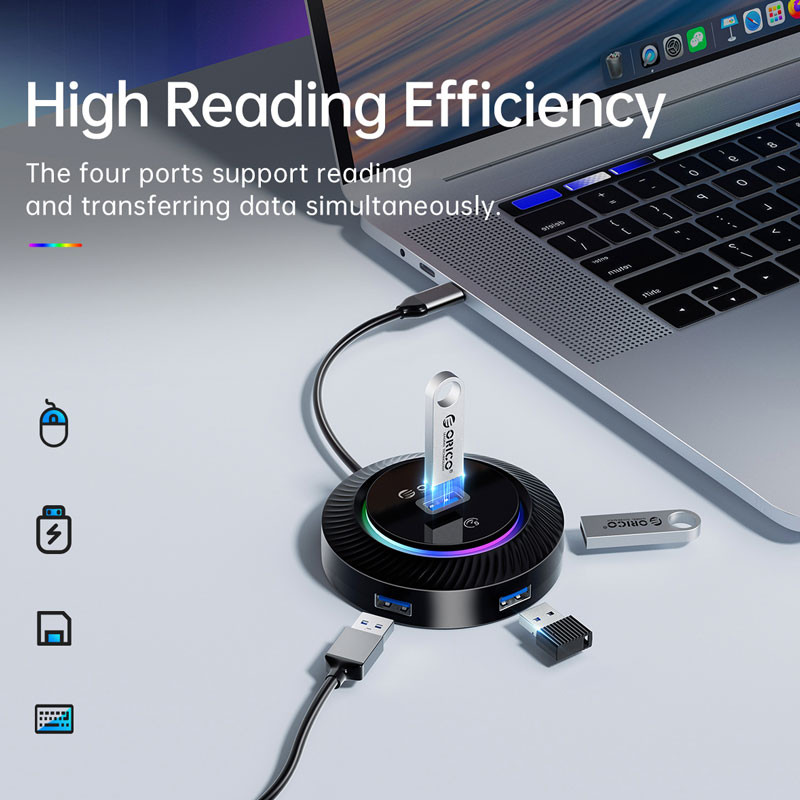 هاب 4 پورت USB-C اوریکو مدل YK1-C2-03