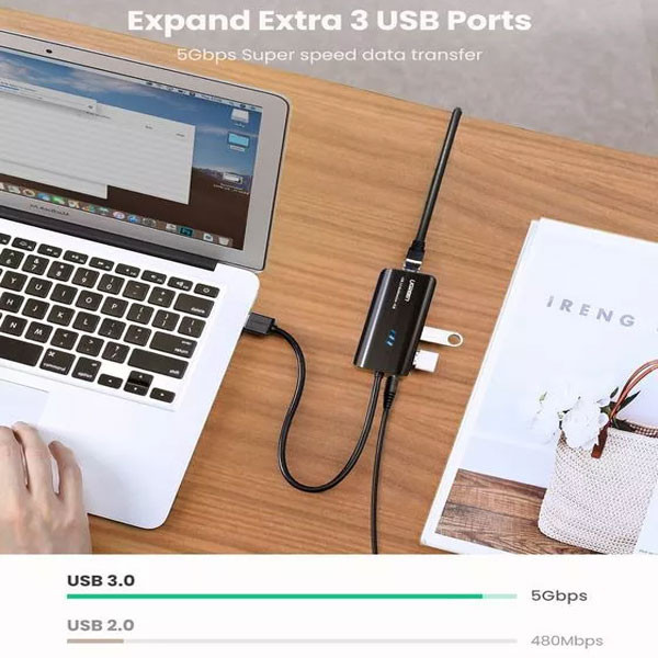 هاب USB3.0 سه پورت یوگرین مدل CR103-20265