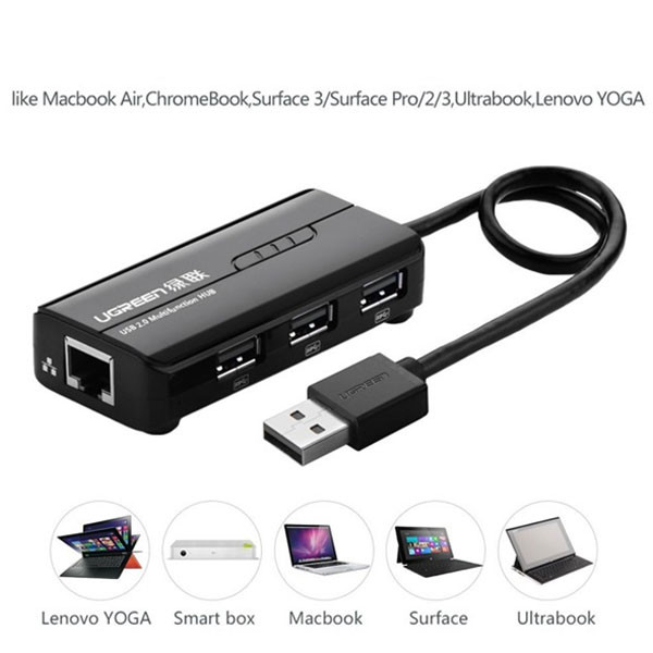 هاب USB3.0 سه پورت یوگرین مدل CR103-20265