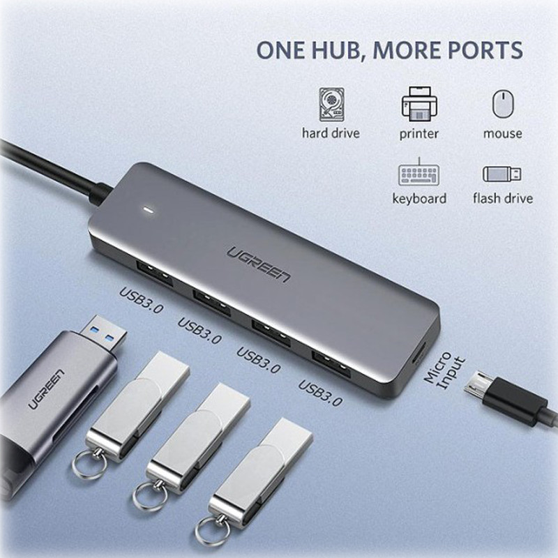 هاب پنج پورت USB-3.0 یوگرین مدل CM219-50985