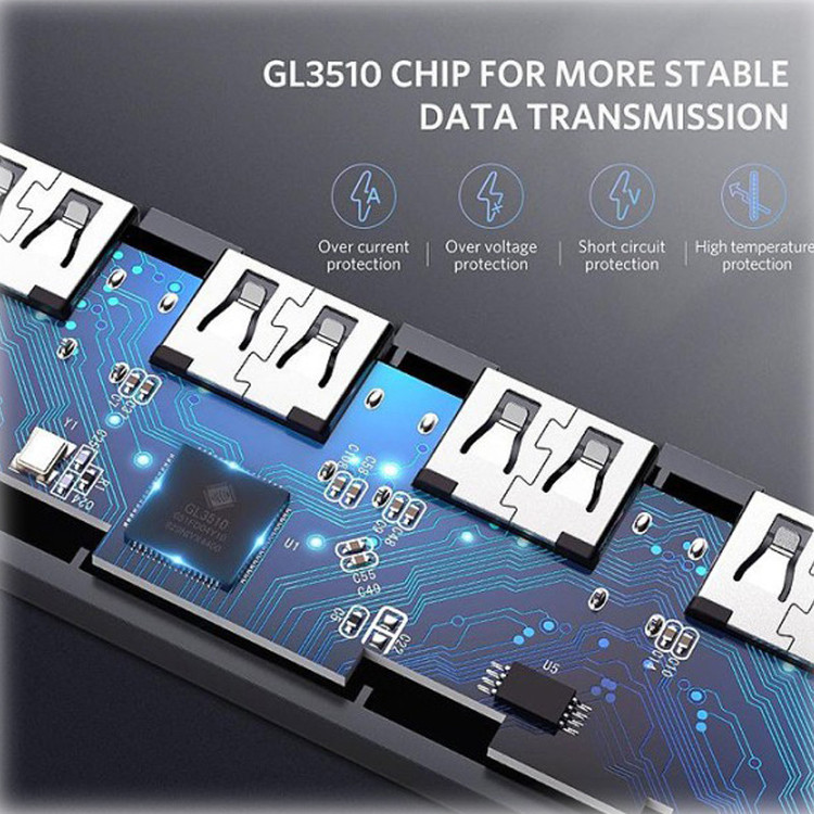 هاب پنج پورت USB-3.0 یوگرین مدل CM219-50985