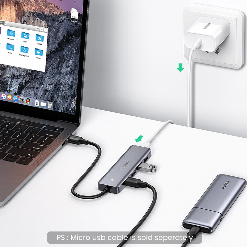 هاب پنج پورت USB-3.0 یوگرین مدل CM219-50985