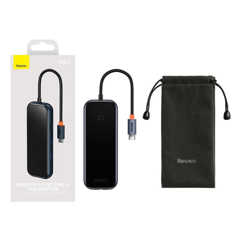 هاب 5 پورت USB-C بیسوس مدل WKJZ010113