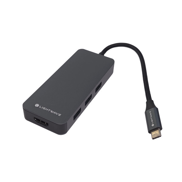 هاب هشت پورت USB-C لایت ویو مدل LW-DOCK-8I1