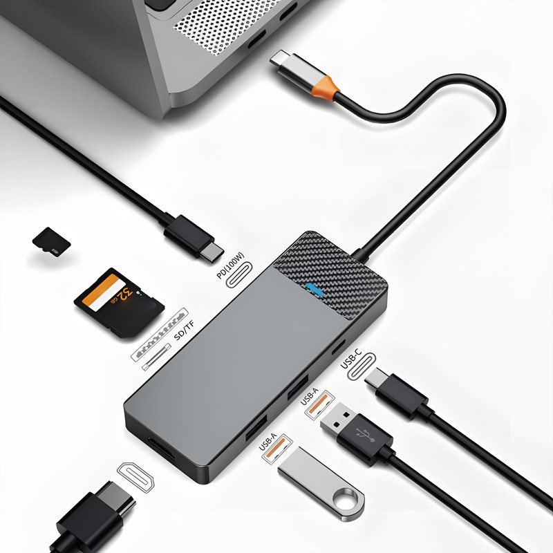 هاب 12 پورت USB-C ای جی دبلیو مدل Linker