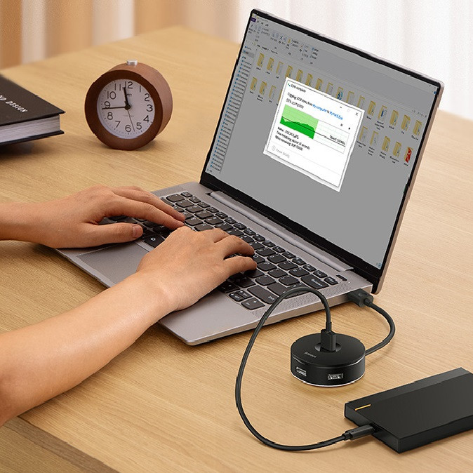 هاب 4 پورت USB باسئوس مدل CAHUB-F01 NEW