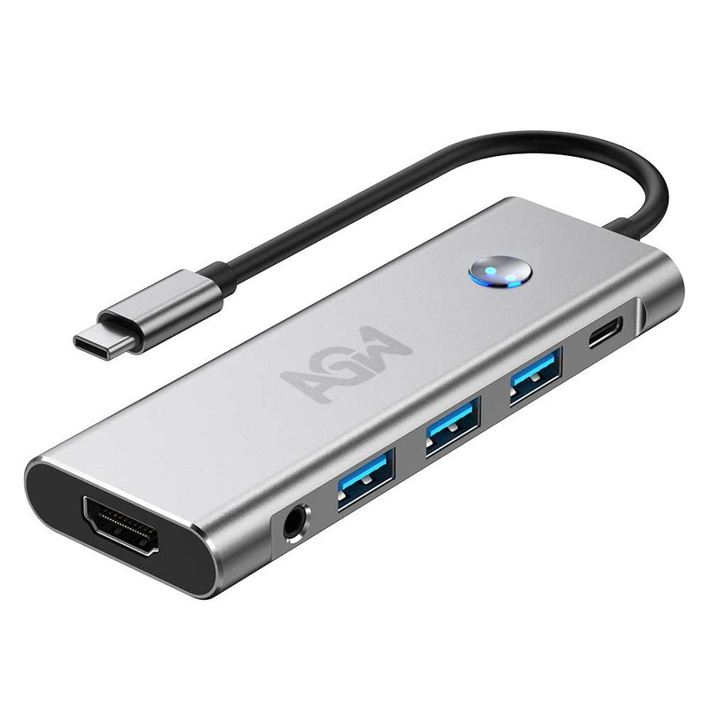 هاب 9 پورت USB-C ای جی دبلیو مدل BYL-2410