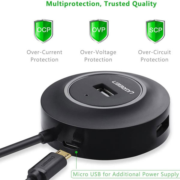 هاب 4 پورت USB2.0 یوگرین مدل CR106-20277