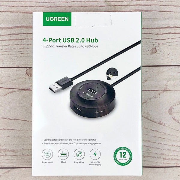هاب 4 پورت USB2.0 یوگرین مدل CR106-20277