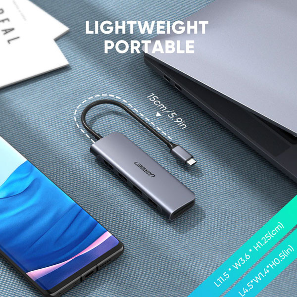 هاب 6 پورت USB-C یوگرین مدل UG-70410