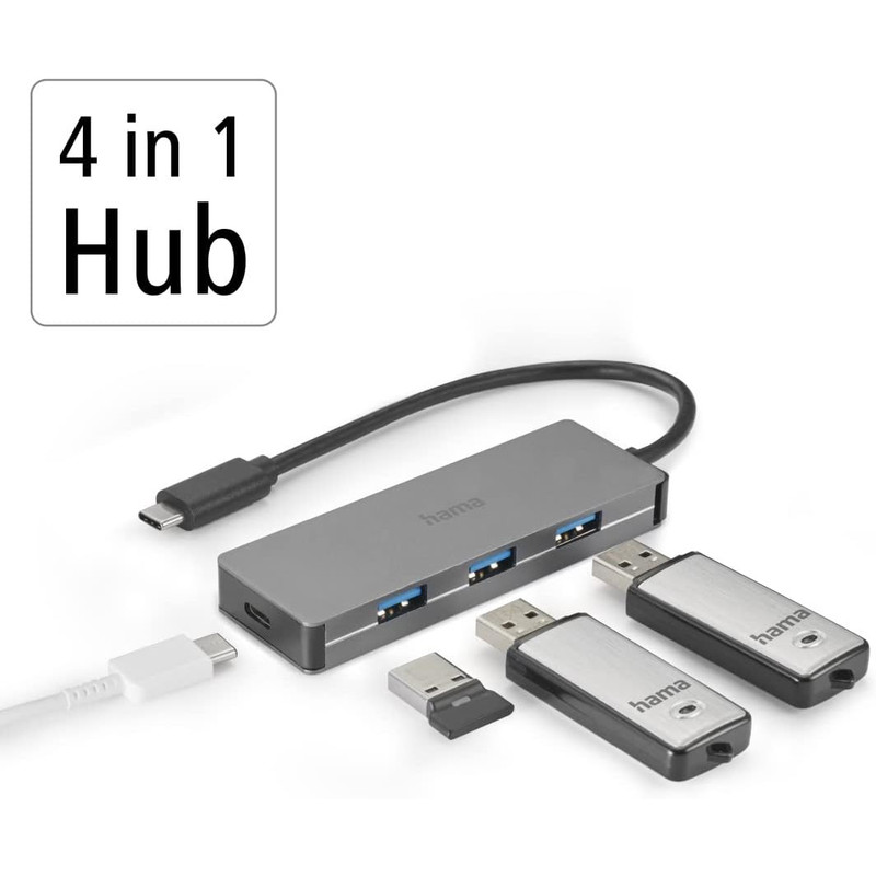 هاب چهار پورت USB-C هاما مدل 200107