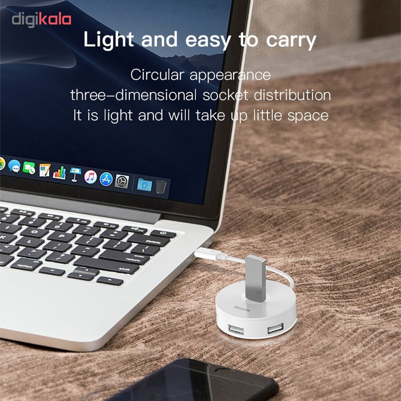هاب 4 پورت USB-C باسئوس مدل PC