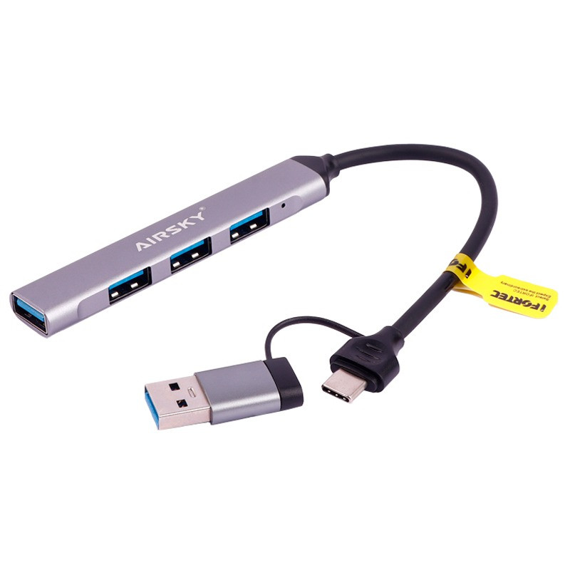 هاب 4 پورت USB 3.0 /USB-C ایراسکای مدل HC-77