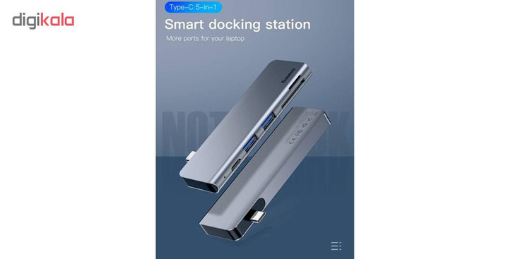 هاب 5 پورت USB-C باسئوس مدل CAHUB-K