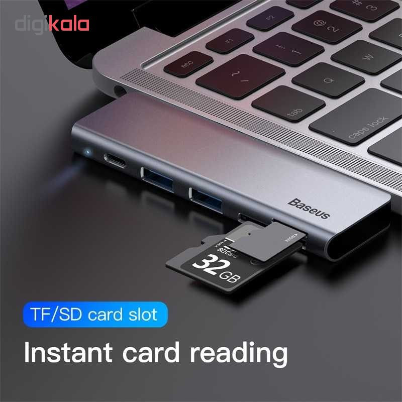 هاب 5 پورت USB-C باسئوس مدل CAHUB-K