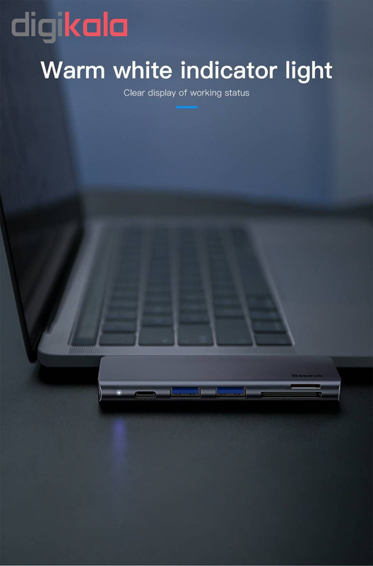 هاب 5 پورت USB-C باسئوس مدل CAHUB-K