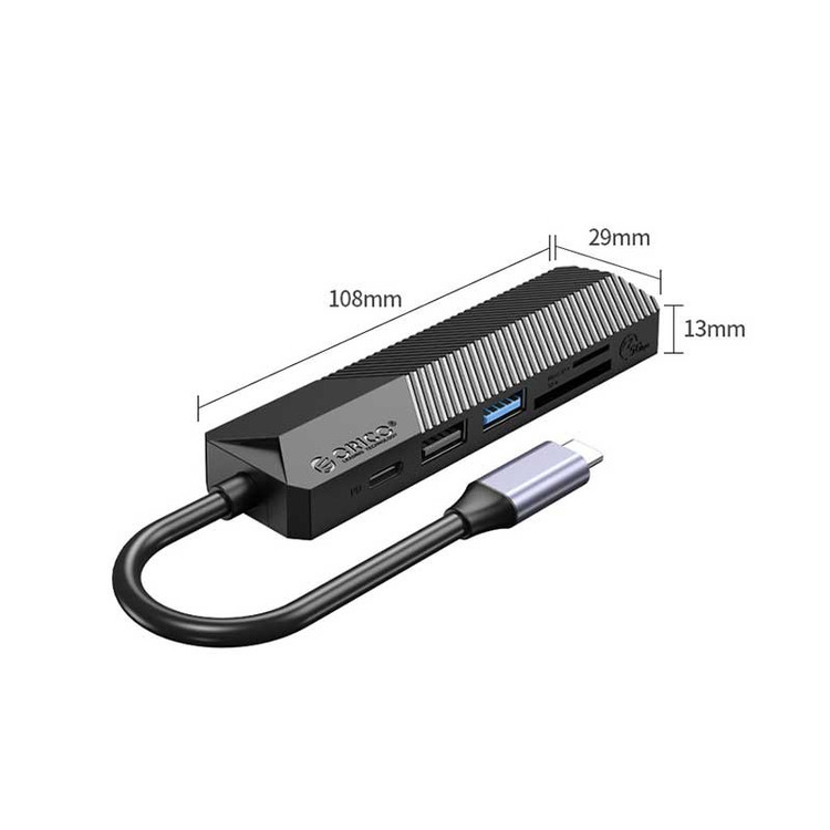 هاب شش پورت USB-C اوریکو مدل MDK-6P