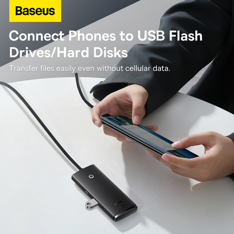 هاب 4 پورت usb3 باسئوس مدل WKQX030301