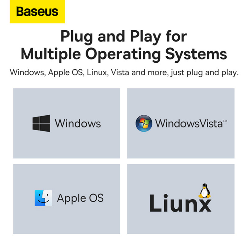هاب 4 پورت usb3 باسئوس مدل WKQX030301
