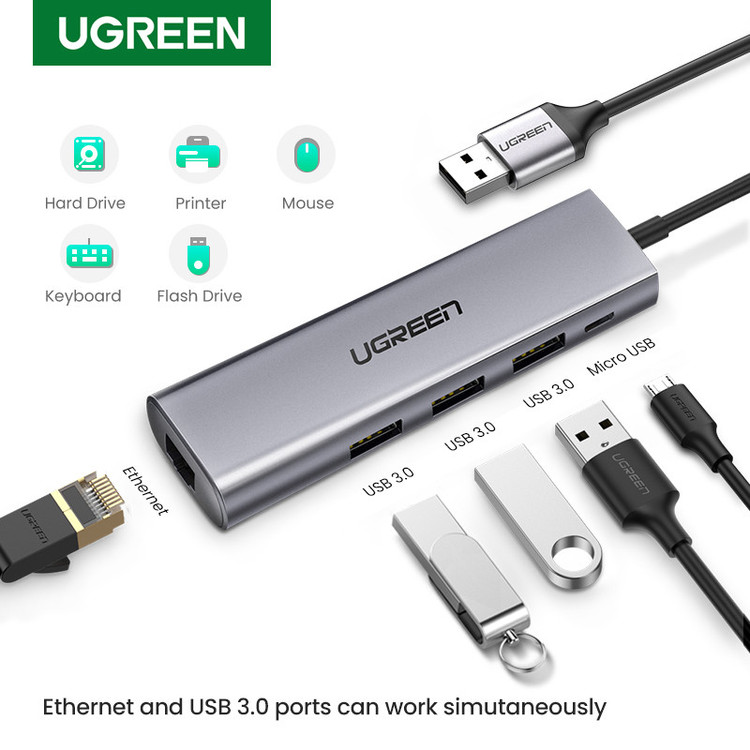 هاب پنج پورت USB 3.0 یوگرین مدل 60812
