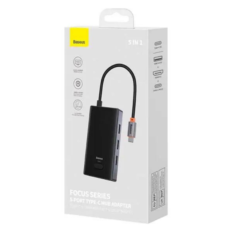 هاب 5 پورت usb-cبیسوس مدل wkjz010113