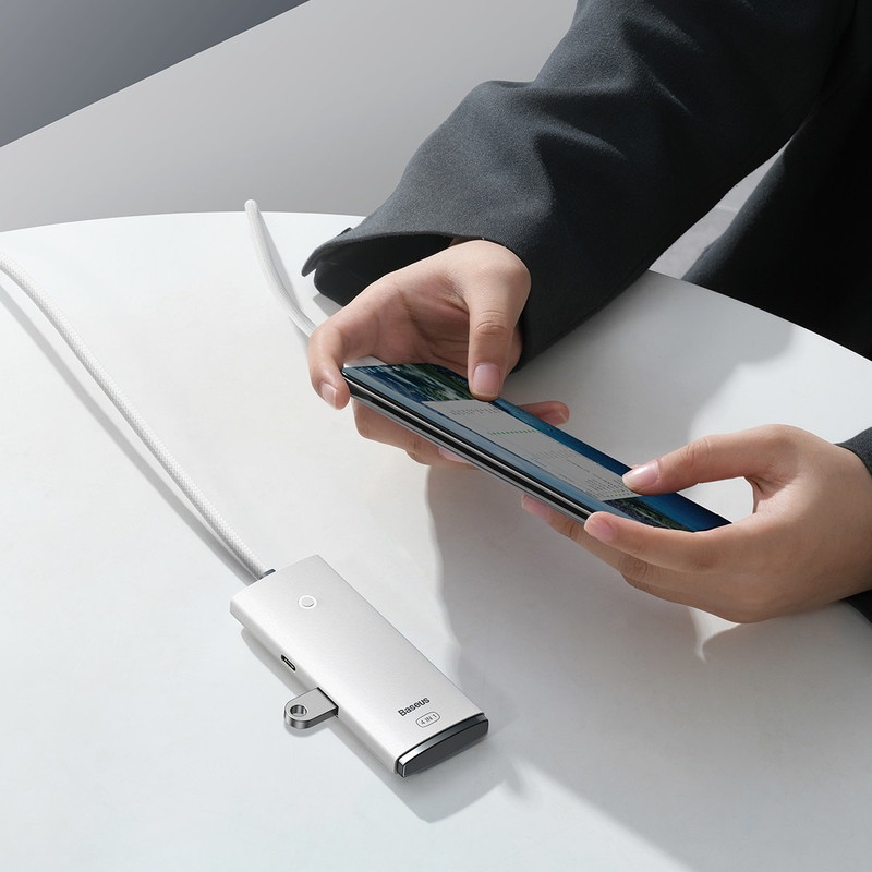 هاب 4 پورت USB 3.0 باسئوس مدل WKQX030402