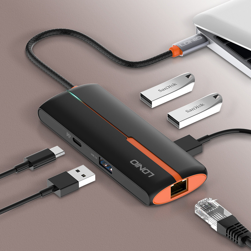 هاب 6 پورت USB-C الدینیو مدل DS-26U