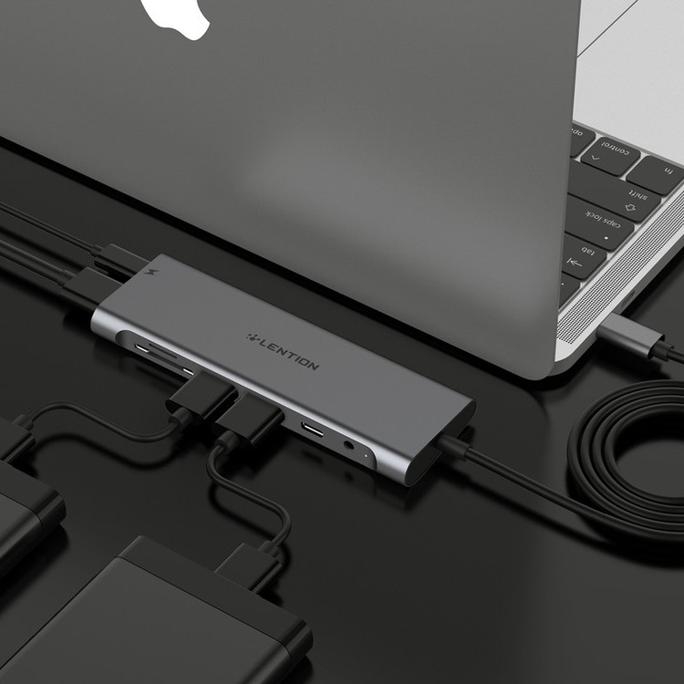 هاب 8 پورت USB-C لنشن مدل C37
