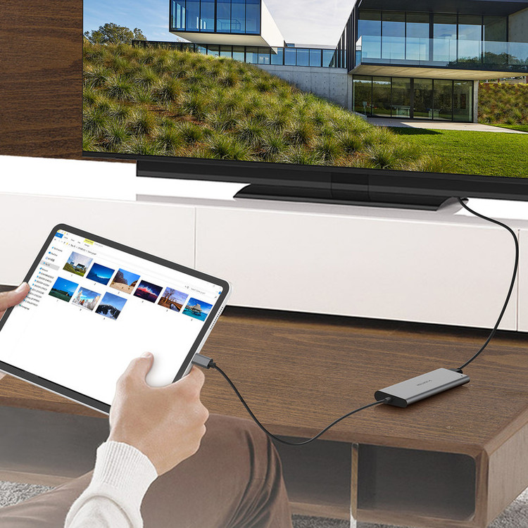 هاب 8 پورت USB-C لنشن مدل C37